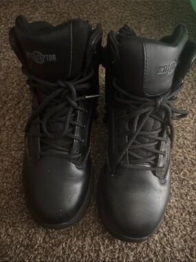 Interceptor Men's Black Lace-Up Duty Boots